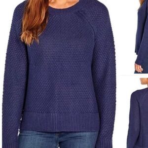 Gap Women's Navy Blue Crewneck Knit Sweater Size Small